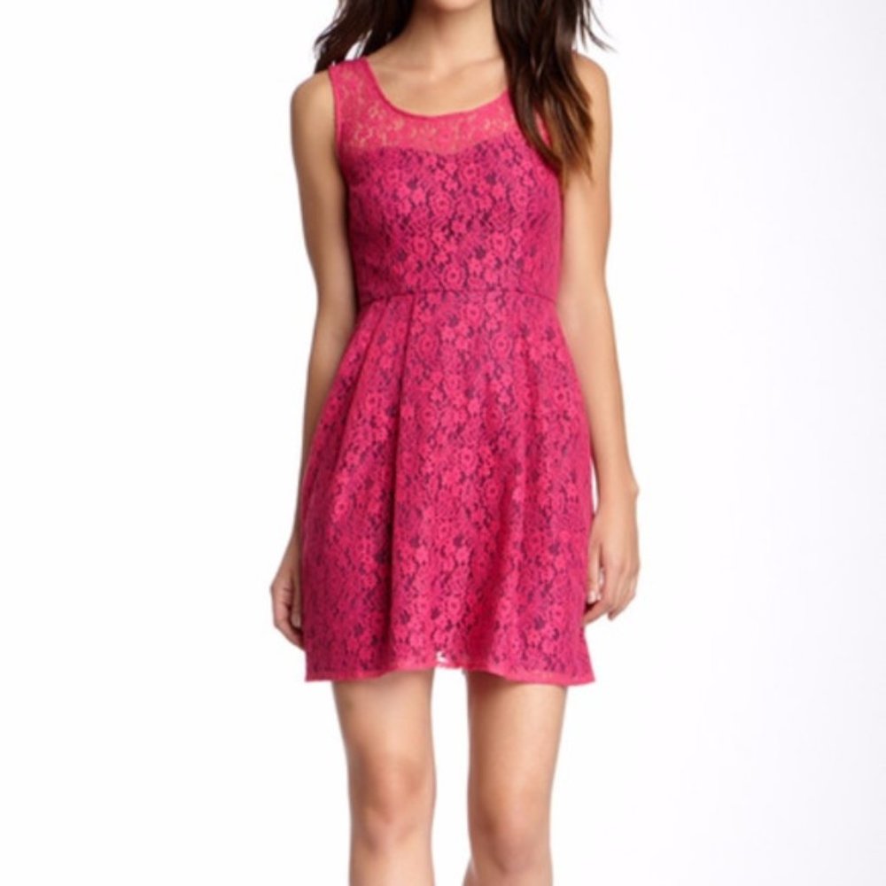 Betsey Johnson Lace Skater Dress Sz 6